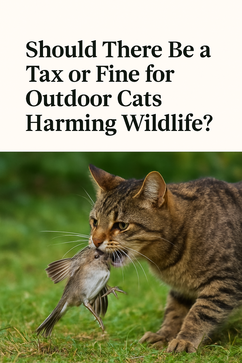 Should There Be a Tax or Fine for Outdoor Cats Harming Wildlife?