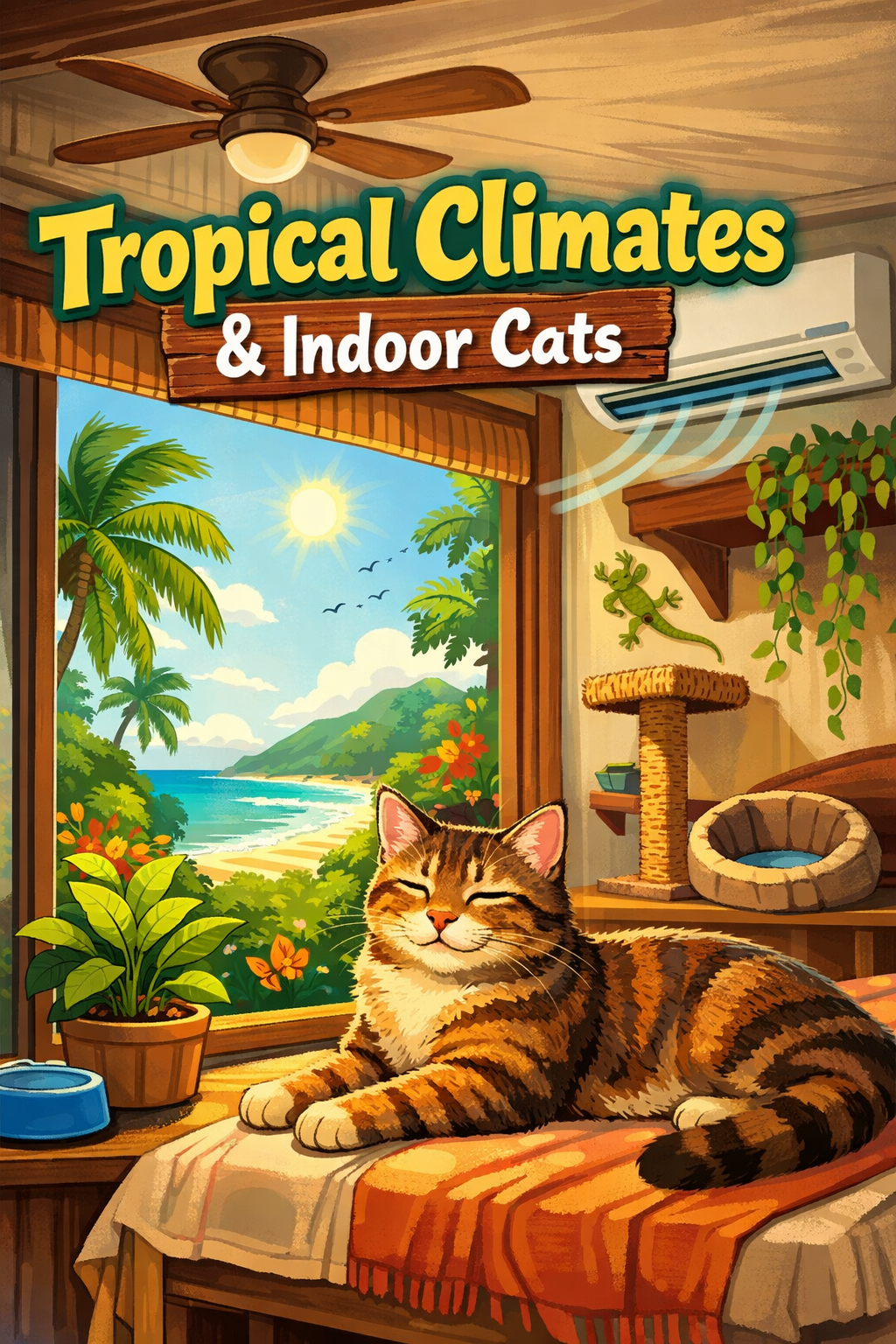 How Tropical Climates Affect Indoor Cats: Heat, Hydration & Behavior Changes
