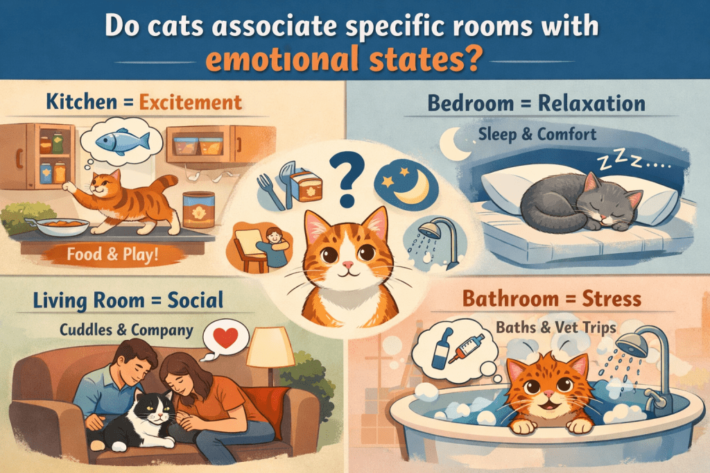 Do cats associate specific rooms with emotional&nbsp;states?
